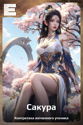 Карточка персонажа Сакура