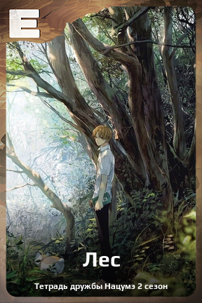 Карточка персонажа Лес