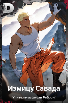 Карточка персонажа Иэмицу Савада
