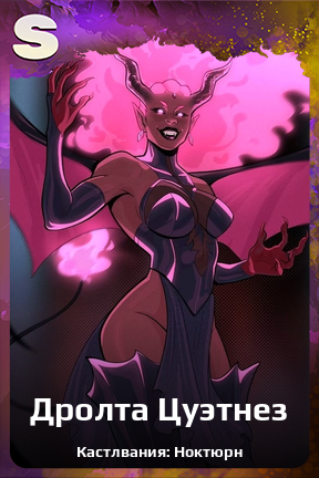 Карточка персонажа Дролта Цуэтнез