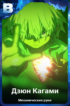 Карточка персонажа Дзюн Кагами