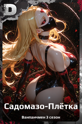 Карточка персонажа Садомазо-Плётка