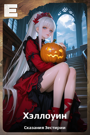 Карточка персонажа Хэллоуин