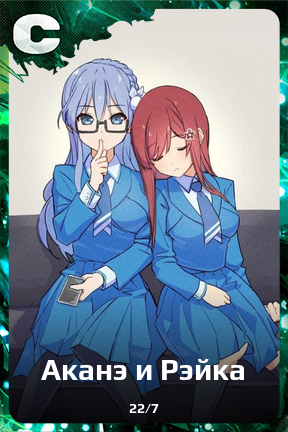 Карточка персонажа Аканэ и Рэйка