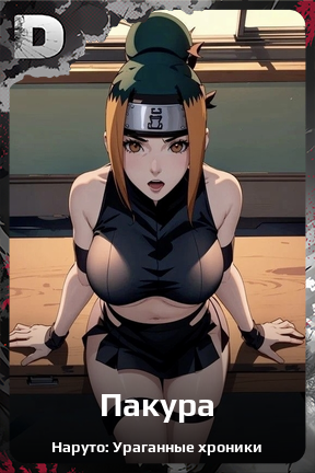 Карточка персонажа Пакура